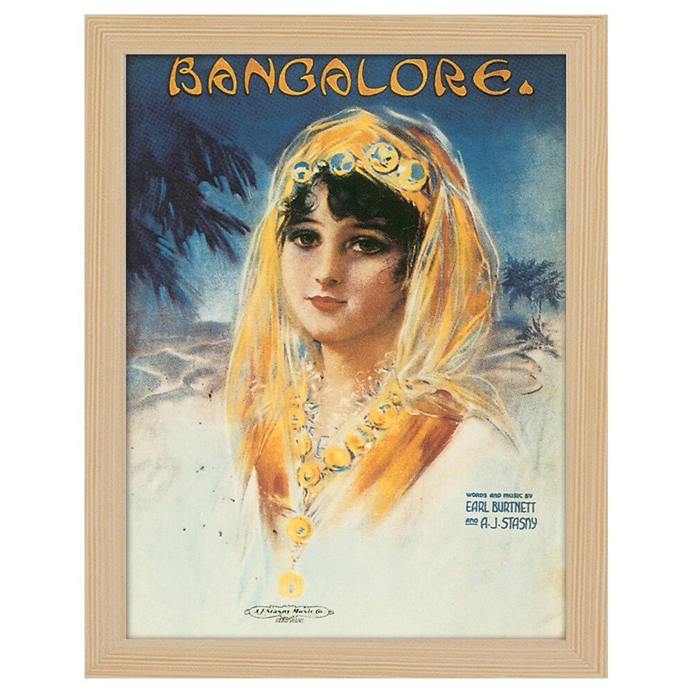 Leinwandbild Vintage Music Cover Bangalore