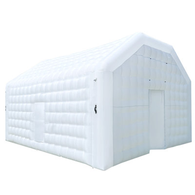 Dôme gonflable blanc 20 'x 16,5' pour boîte de nuit avec ventilateur