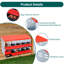 10 Compartment Metal Chicken Nesting Box Green
