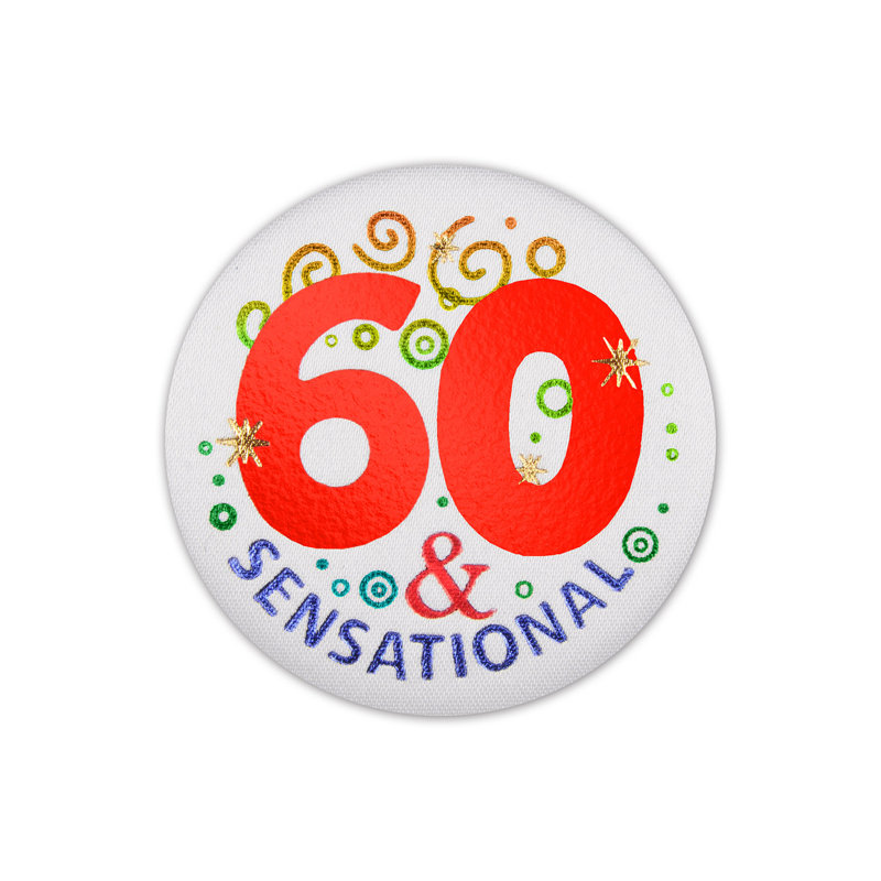60 et sensationnel bouton en satin