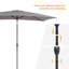 Parasol de marché rectangulaire 120 po x 78 po Doralia-2039981164