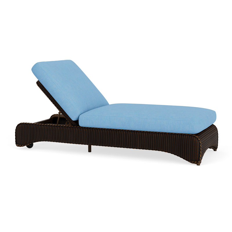 Loom Outdoor Chaise Lounge, Mink, Fife Sahara