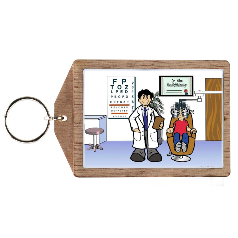 Optométriste personnalisé - Porte-clés mâle