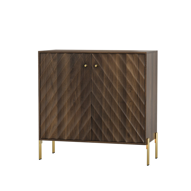 Buffet avec rangement, armoires de rangement de style Mid-Century moderne, buffet en noyer pour le salon, la salle à manger, le vestibule, le couloir, la cuisine