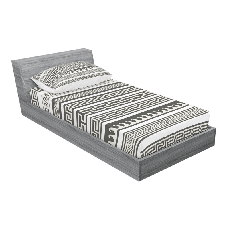 Microfiber Ikat Sheet Set, Twin XL Sheet Set with Fitted Sheet