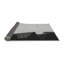 Laine tissée à la machine abstraite et polyester gris/noir Tapis décoratif-220324816