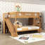 Lit superposé avec glissade et escalier de rangement-1974113145