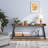 Inzillo 70.87 inch Extra Long Console Table Behind Couch, Rustic Industrial Sofa Table for Living Room, Narrow Entryway Hallway Long Bar Table