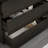 Dark Brown-Black Beveled Six-Drawer Dresser - Modern Storage With Silent Slide Rails & Ample Space