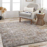 Haalah Abstract Gray Area Rug