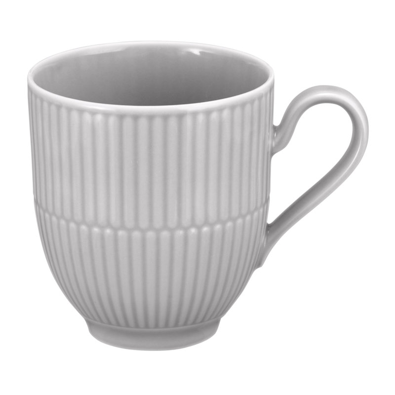 Amina Porcelain Coffee Mug, Grey