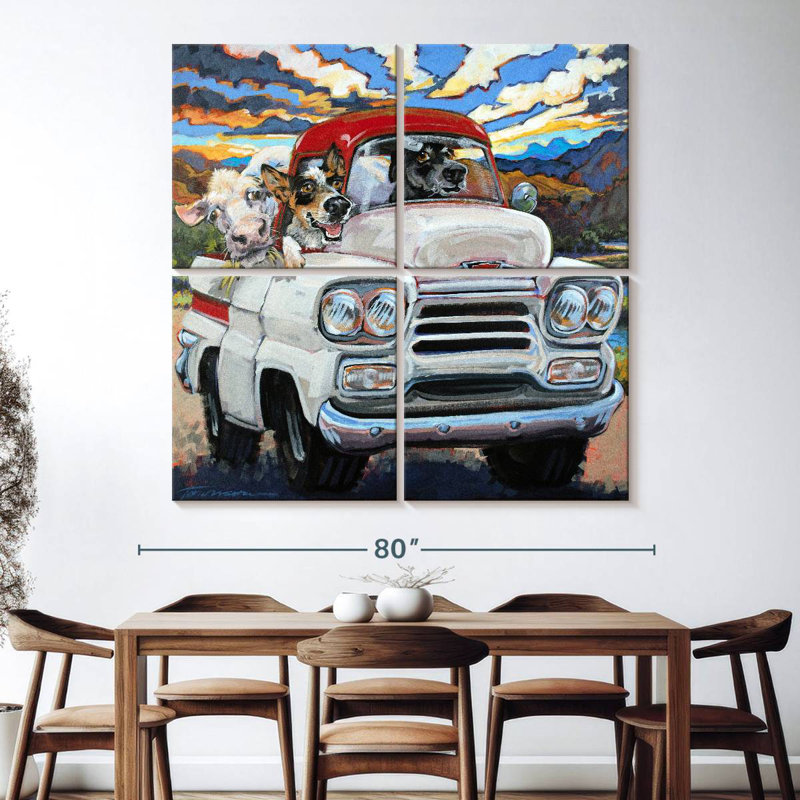 Ketti Cattle Drive, 74" H x 74" W