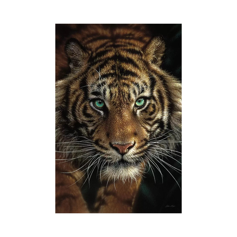 Œil de l’tiger, vertical, H 26 po x l 18 po x P 1,5 po