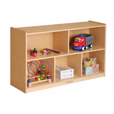 5 Compartment Manufactured Wood Shelving Unit
