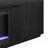 Mansfield Rectangular Fluted TV Stand with 26" Crystal Fireplace for TV's up to 78" in Black Grain-1512697673