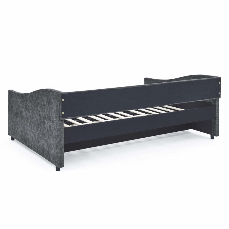 Nadege Upholstered Daybed, Gray, Full