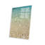 Turquoise bleu océan et galets dorés, impression sur verre acrylique-1003555914