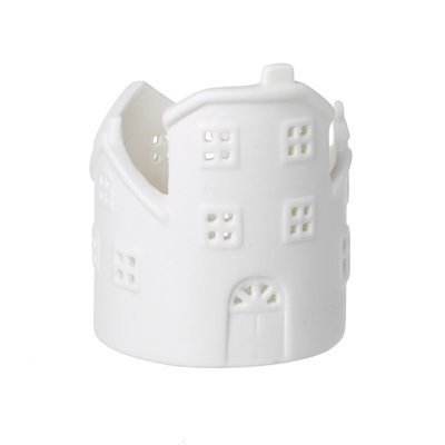 Dolomite Round House T-Light Holder