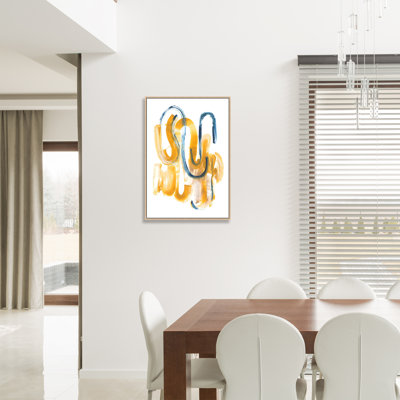 «Hello Yellow I» par Elena Carlie, peinture sur toile