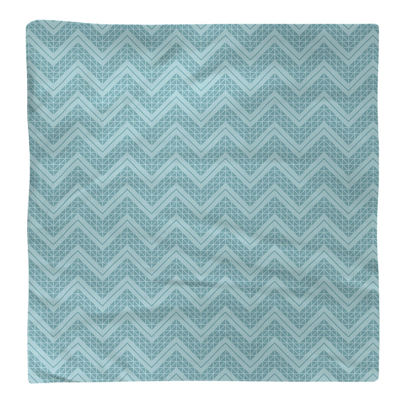Serviette de coton à la main inversée classique Stephenie, Turquoise, H 0,1 po x l 10 po x P 10 po, Polyester sergé