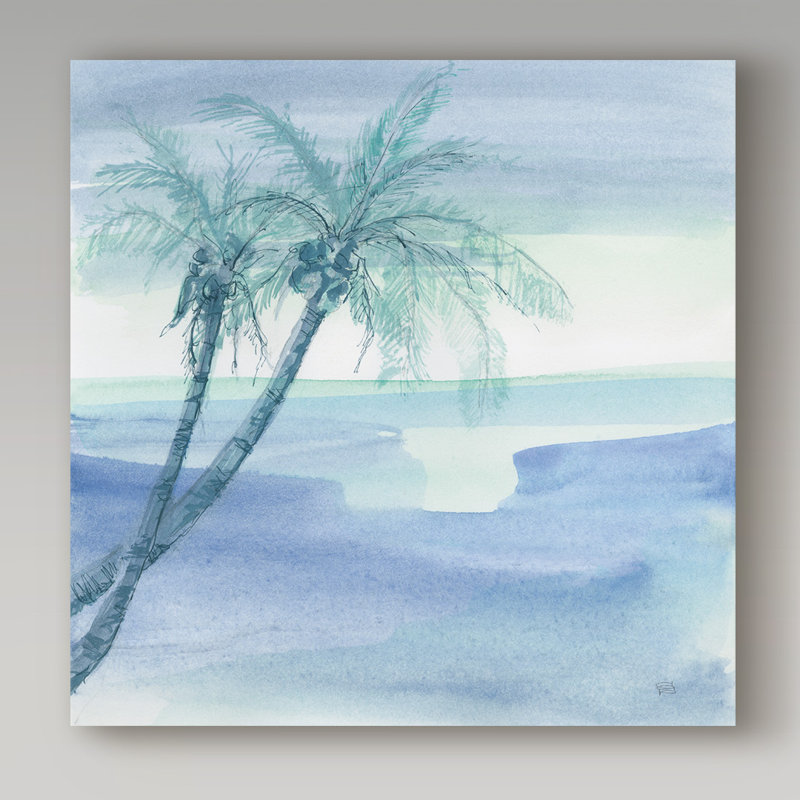 « pacifique crépuscule i », reproduction de peinture à l’acrylique sur toile tendue, H 14 po x l 14 po x P 2 po