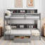 Lit superposé simple en bois massif avec tablettes Hadlie par Harriet Bee-514625486