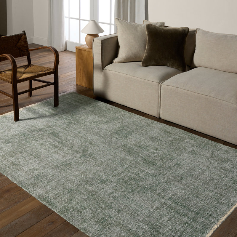 Tapis vert tissé à la machine Vibe par Jaipur Living Tiaret (5 pi x 8 pi), Rectangle de 5 pi x 8 pi