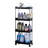 Utility Rolling Storage Cart Trolley with Lockable Wheels Large Capacity Multiple Layers Design