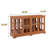 Led Display Cabinet With Adjustable Shelves And Grille Doors