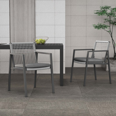 Outdoor Dining Chair Set Of 2 (Excluding The Table)