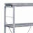 Grey And Silver 4-Shelf Bookcase