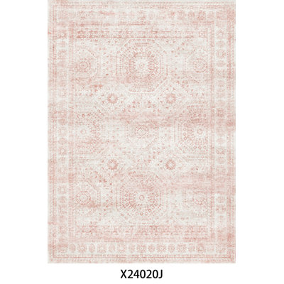 Washable Distressed Persian Rug