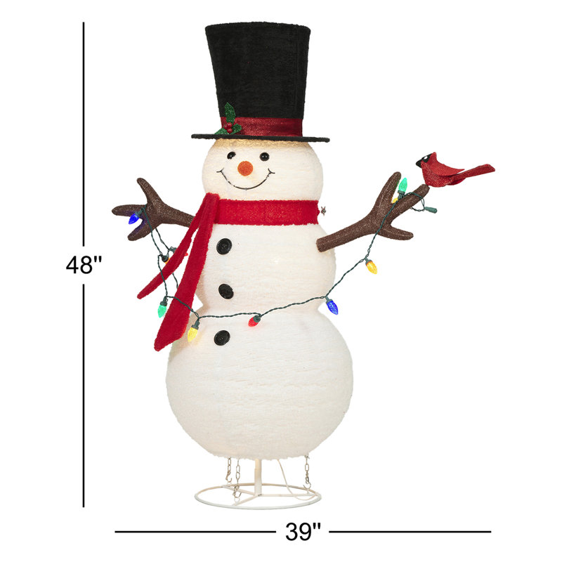 Bonhomme de neige illuminé