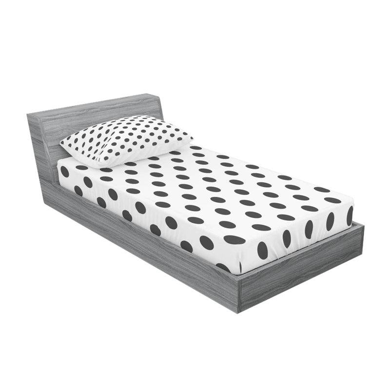Microfiber Polka Dots Sheet Set