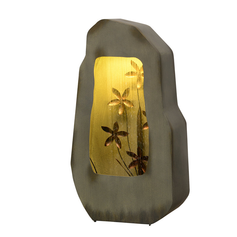 Outdoor Metal Rock Fountain
