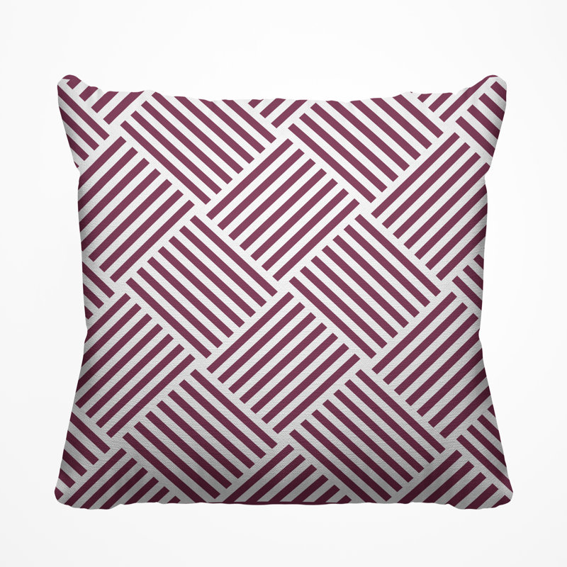 Housse et insert de coussin extérieur Langley, H 17 po x l 17 po, Prune