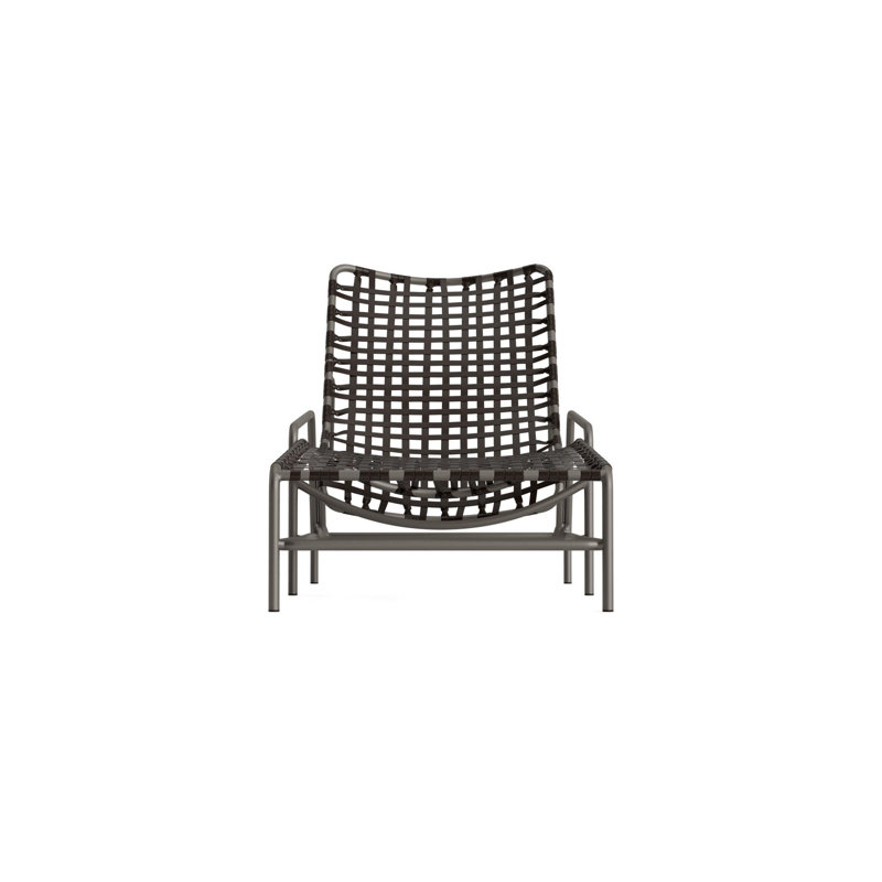Kantan Outdoor Chaise Lounge, Coffee/Mica