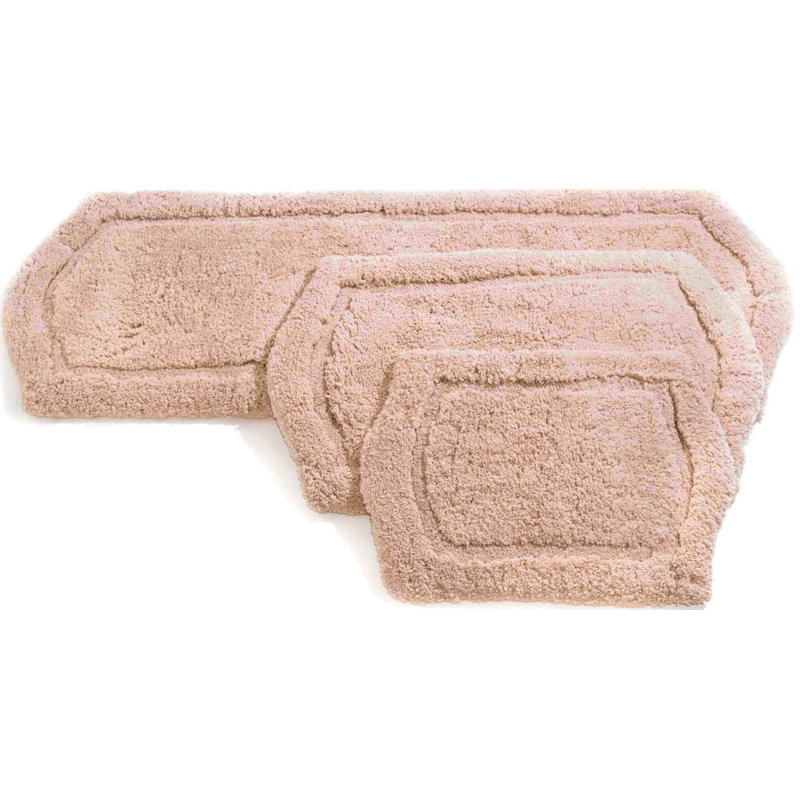 Joni Memory Foam Non-Slip Bath Rug, Taupe
