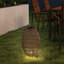 Outsunny Rattan Solar Lamp Auto On/Off Light IP44 Waterproof-1882411130