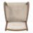 Cipolla Wood Finish Beige Fabric Arm Chair-105513479