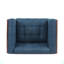 CHAISE CLUB, coutures gaufrées capitonnées