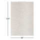 Edita Striped Hand Loomed Recycled P.E.T. Area Rug in Light Silver/Ash