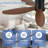 Low Profile Ceiling Fan with Light and Remote Control-1430701019