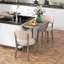 HOMCOM Folding Dining Table for 4 Round Drop Leaf Table, Modern-2108269666