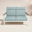Causeuse d'extérieur en métal avec coussin Sunbrella Townsend-116257302-116257301