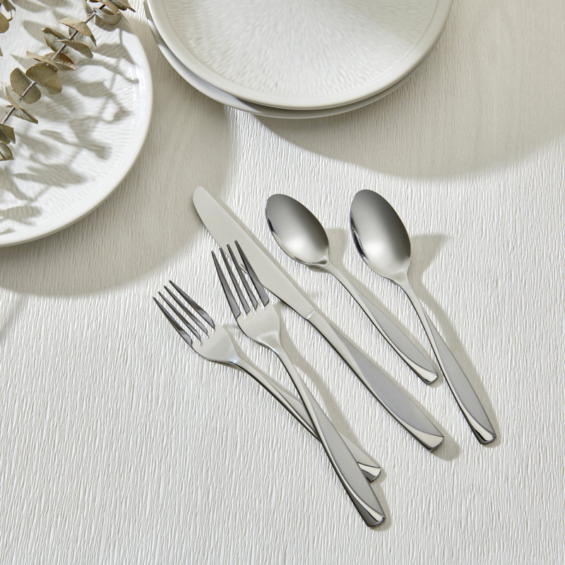CIAN Sand Finish 20 Pieces Flatware Set