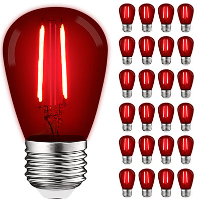 Guirlande lumineuse 0,5 W à DEL S14 de 0,5 W, culot moyen (standard) E26
