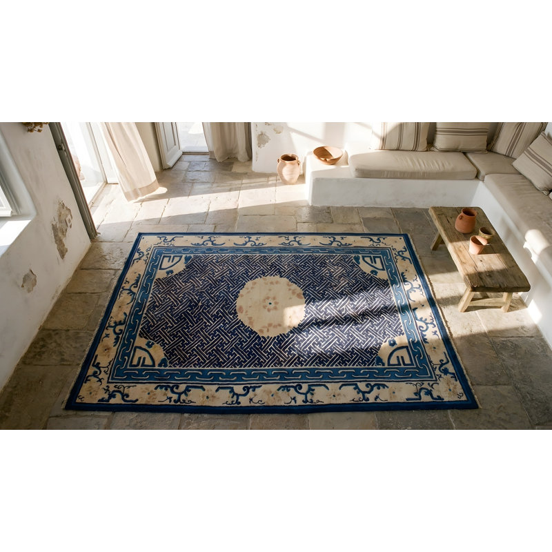 Antique Peking Chinese Ivory 1900s Rug