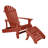 Anette Outdoor Adirondack Chair With Ottoman-910188872