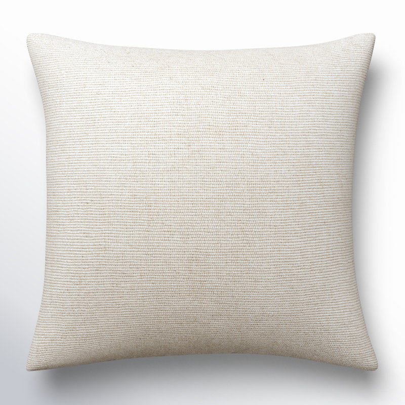 Arlington Square Pillow Cover, Pillow Cover Only - No Insert, Cream, 20" x 20"